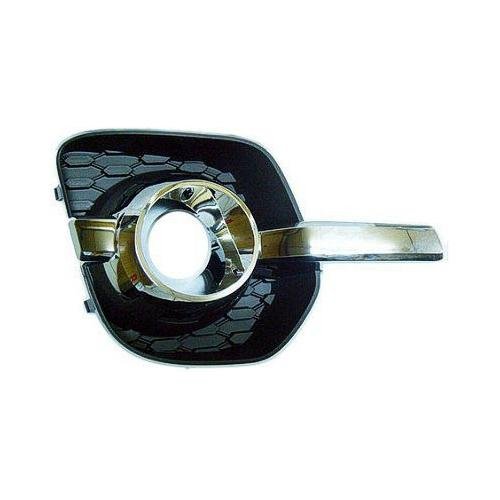 Front Right Bumper Fog Lamp Bezel Matte-Black with Chrome Molding for LT/LTZ Models