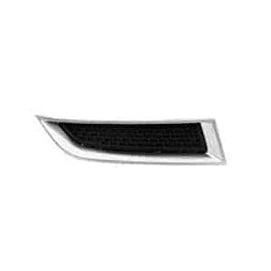Front Right Bumper Upper Outer Grille Insert Black with Silver Molding fits 2017 Limited Model