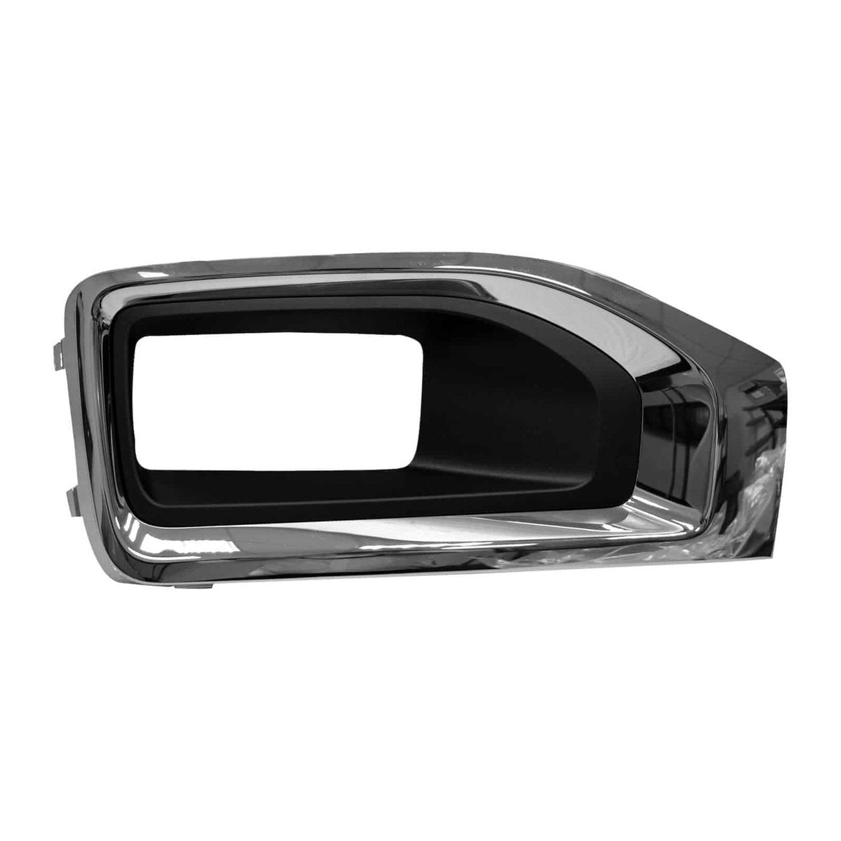 Front Right Bumper Fog Lamp Bezel Textured and Chrome