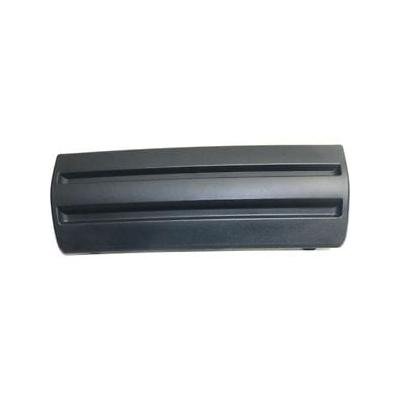 Front Bumper License Plate Trim Molding Textured Dark Gray -CAPA Certified
