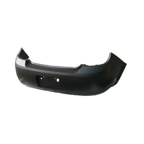 Rear Bumper Cover Sedan without Sport Smooth No Lip Around Exhaust Primed PTM -CAPA Certified