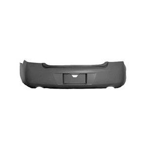 Rear Bumper Cover with Dual Exhaust Primed PTM -CAPA Certified