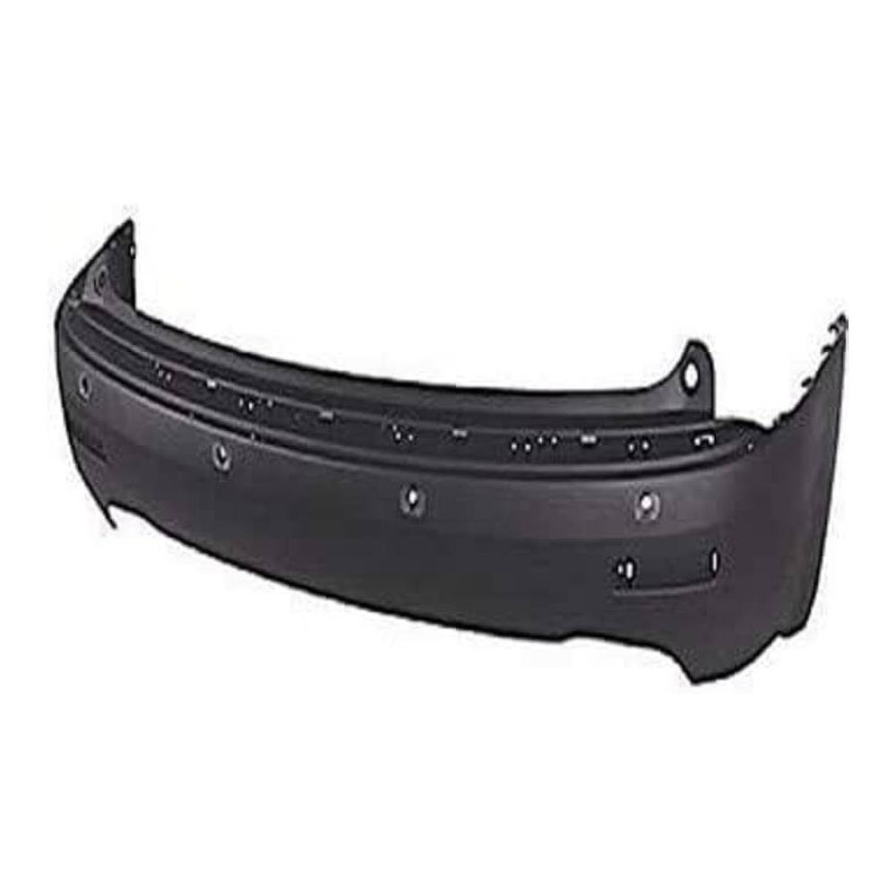 Rear Bumper Cover with Park Assist Sensors Textured Black Except Denali Models -CAPA Certified