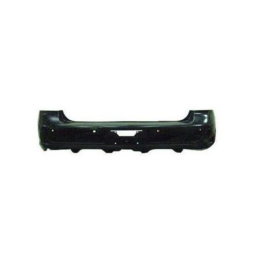 Rear Bumper Cover without Side Sensor Holes with Rear Sensor Holes Primed PTM -CAPA Certified