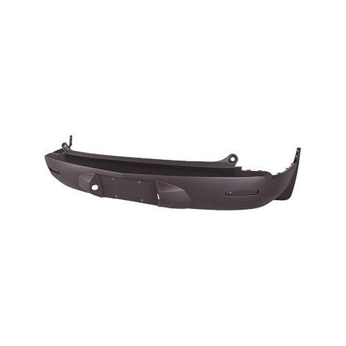 Rear Bumper Cover with Single Exhaust without Park Assist Sensor Holes Textured -CAPA Certified