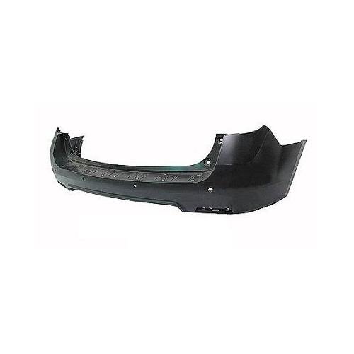 Rear Bumper Cover with Park Assist Sensor Holes Primed PTM -CAPA Certified