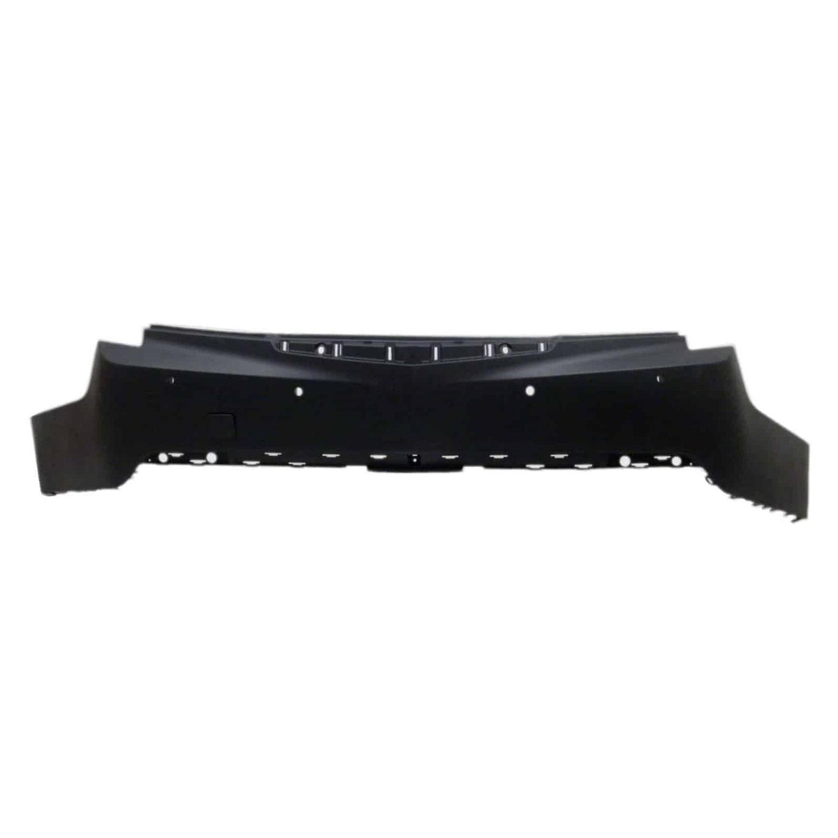 Rear Bumper Cover with Park Assist Holes with Side Sensor Brackets and Center Radar Bracket Primed PTM -CAPA Certified