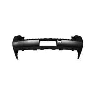 Rear Bumper Cover with Park Assist Sensors with Rear Side Sensors Primed PTM -CAPA Certified