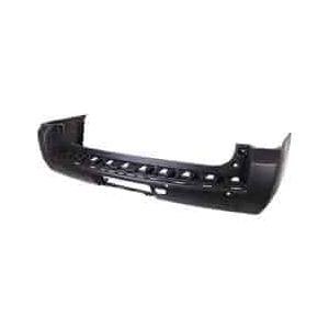 Rear Bumper Cover without Park Assist Sensors Primed PTM and Denali Models -CAPA Certified