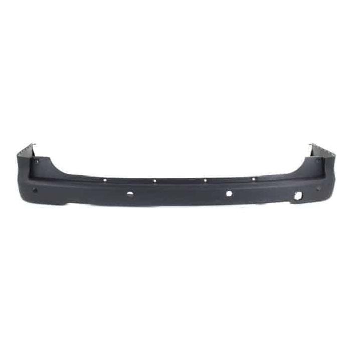 Rear Bumper Cover With Park Assist Sensor Holes Black Textured -CAPA Certified