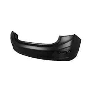 Rear Bumper Cover Primed PTM for Sedan Models without Park Assist Sensor Holes without Blind Spot without RS Package L/LS/LT and Premier Models -CAPA Certified