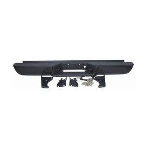 Rear Step Bumper Assembly Black Primed PTM for Fleetside Models with Impact Strips