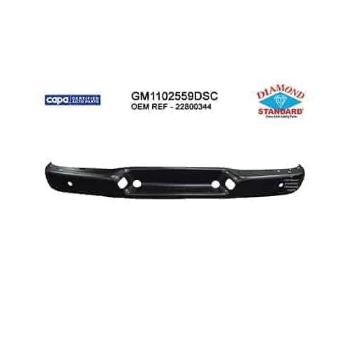 Rear Bumper Face Bar Prime PTM with Park Assist Sensor Holes