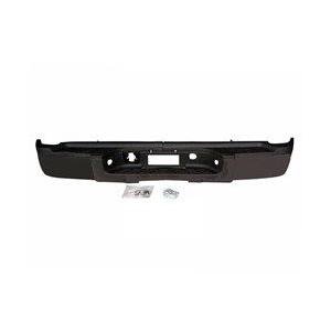 Rear Step Bumper Assembly Black Primed PTM without Park Assist Sensor Holes