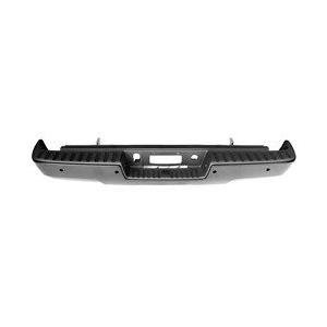 Rear Step Bumper Assembly Black Primed PTM without Corner Step with Park Assist Sensor Holes