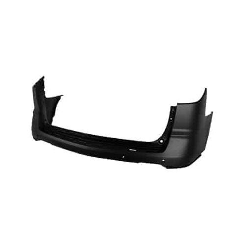 Rear Upper Bumper Cover with Park Assist Sensor Holes Primed PTM -CAPA Certified