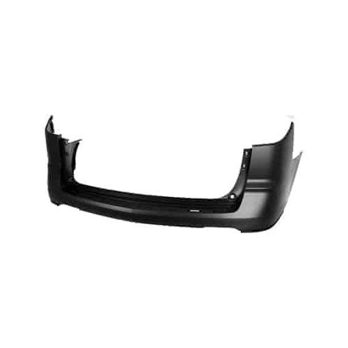 Rear Upper Bumper Cover without Park Assist Sensor Holes Primed PTM -CAPA Certified