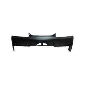 Rear Upper Bumper Cover with Park Assist Sensor Holes Primed PTM -CAPA Certified