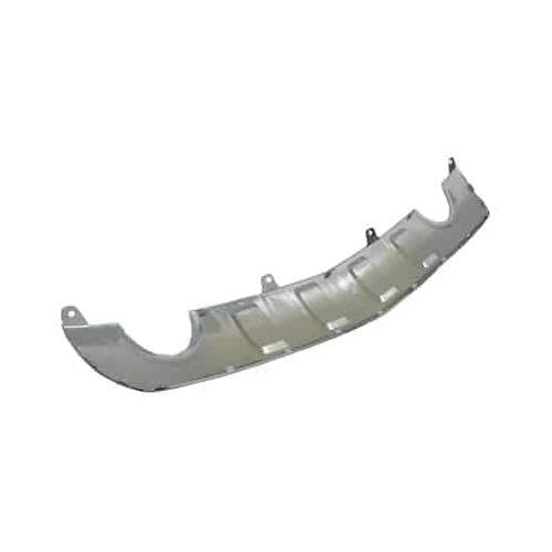 Rear Bumper Cover Skid Plate Chrome for use with Dual Exhaust