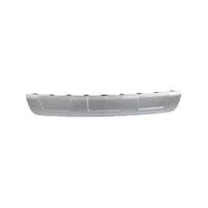 Rear Bumper Skid Plate with Park Assist Sensor Holes Painted Silver