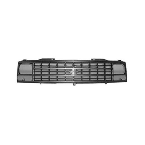 Front Grille Dark Silver with Single Head Light Chev Only