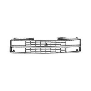 Front Grille Chrome with Black Inserts Composite Style