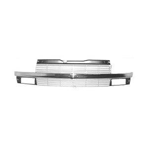 Front Grille Chrome and Silver with Composite Headlamps