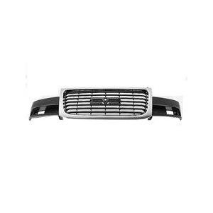 Front Grille Chrome and Black with Composite Headlights