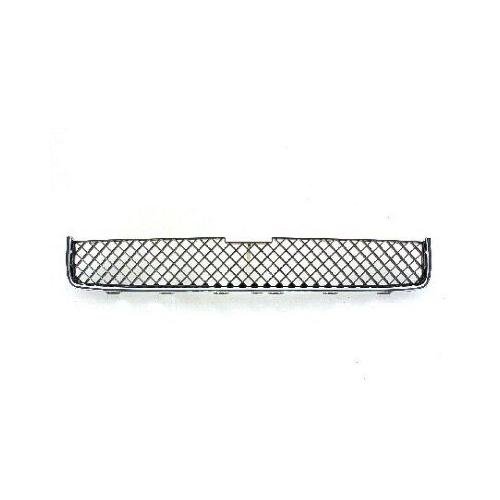 Front Grille Upper Matte-Dark Gray with Chrome Frame