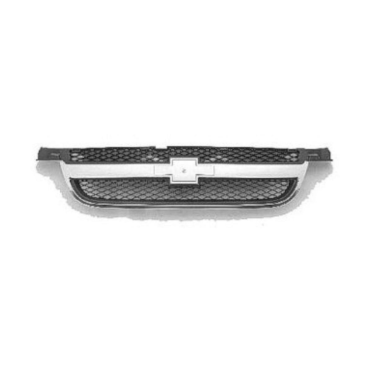 Front Grille Includes Chrome Molding Sedan