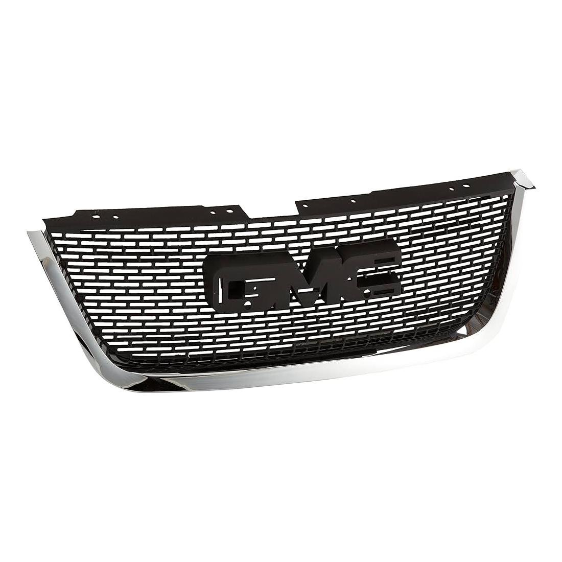 Front Grille Matte-Black PTM with Chrome Molding