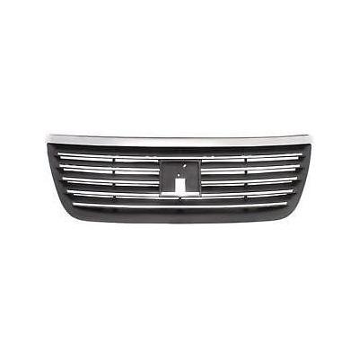 Front Grille Dark Gray Includes Chrome Molding for Sedan Models