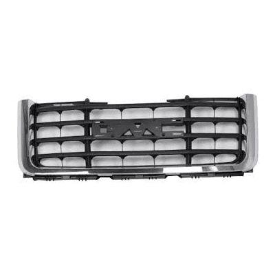 Front Grille Chrome Frame with 4 Horizontal Black Bars for 2500/3500 Models