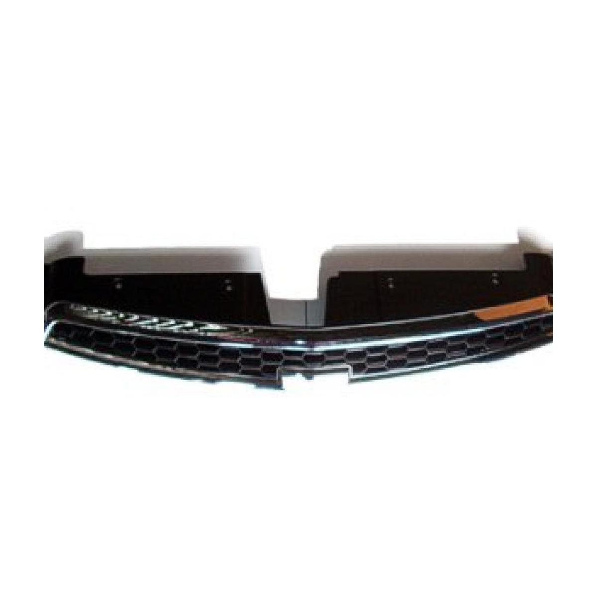 Front Upper Grille Black with Chrome Frame