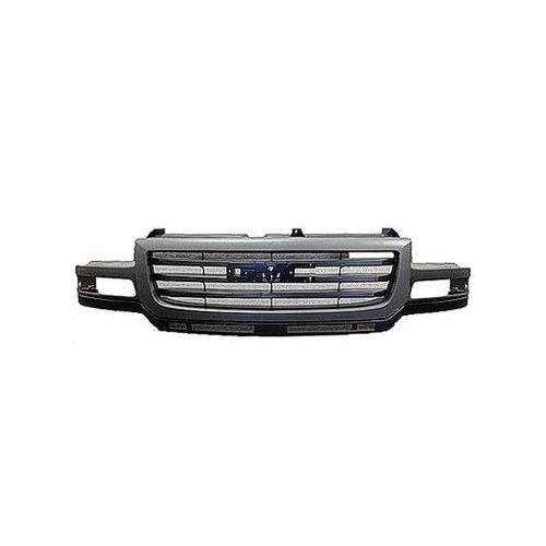 Front Grille Black with Textured Gray Molding PTM for 2500/3500 HD Models