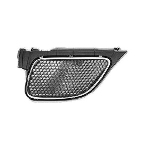 Front Left Upper Grille Matte-Dark Gray with Chrome Molding