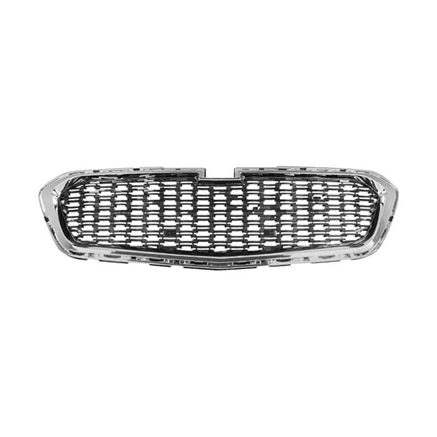 Front Center Grille Black with Chrome Molding