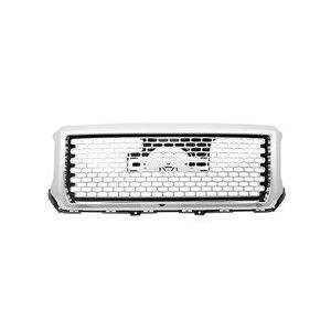 Front Main Grille Satin Chrome Center with Chrome Frame Without Emblem