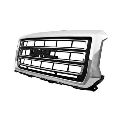 Front Grille Chrome Frame with Black Bars