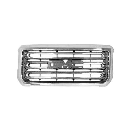 Front Grille for Base and SLE Models without All-Terrain Chrome and Matte-Dark Gray for 2500/3500 Models