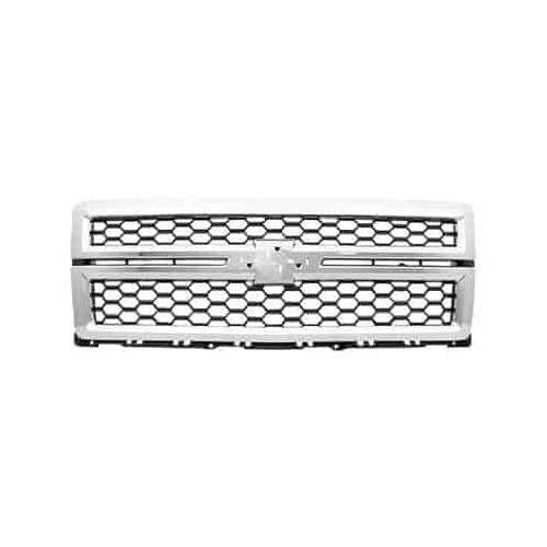 Front Grille Chrome Frame with Black Mesh Insert for LTZ Package