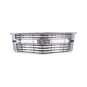 Front Grille Matte-Black with Chrome Molding for LTZ Models without Emblem