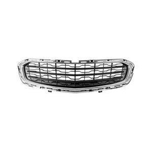 Front Center Grille Matte-Dark Gray with Chrome Frame fits Eco 1.4L with Automatic Transmission