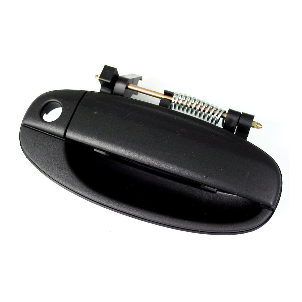 Front Left Door Handle Outer with Key Hole Textured Black