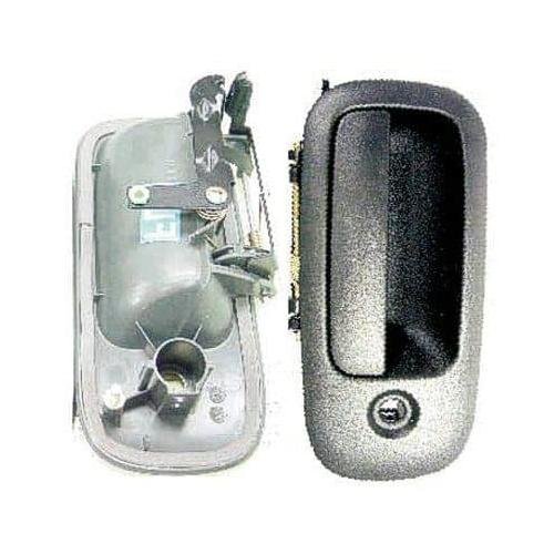 Front Right Door Handle Outer Black Textured with Key Hole