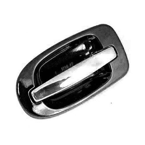 Rear Left Outer Door Handle Black Housing with Chrome Lever