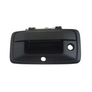 Rear Outer Tailgate Handle with Camera Textured Black with Keyhole