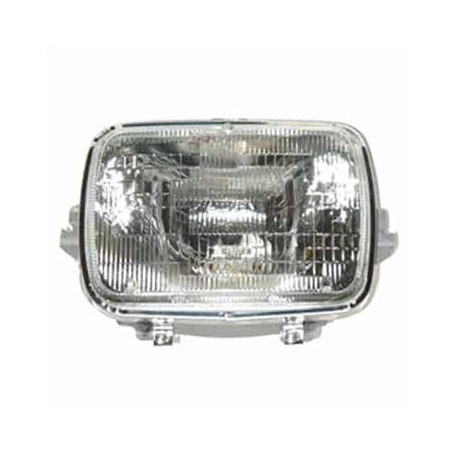 Front Left or Right HeadLamp Sealed Beam Includes Bulb Metal Bucket and Chrome Trim Ring