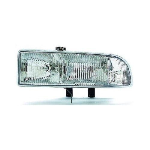 Front Left HeadLamp Assembly Composite with Chrome Trim