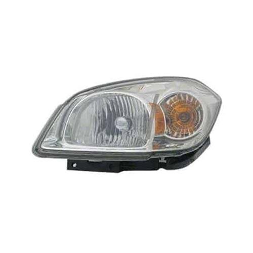 Front Left HeadLamp Assembly Composite without Bracket Amber Bulb with Clear Side Cover